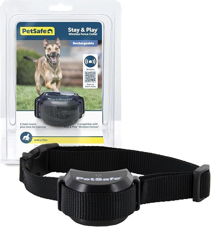 petsafe stay & play wireless fence receive collar – rechargeable and waterproof receiver collar with quick charge in 2 3 hours – for dogs 5lb+ petsafe stay & play wireless fence receive collar – rechargeable and waterproof receiver collar with quick charge in 2 3 hours – for dogs 5lb+