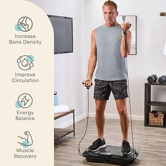 lifepro waver vibration plate exercise machine for lymphatic drainage, muscle activation, full body workout vibrating platform with loop bands, fitness equipment for strength toning & fat loss lifepro waver vibration plate exercise machine for lymphatic drainage, muscle activation, full body workout vibrating platform with loop bands, fitness equipment for strength toning & fat loss