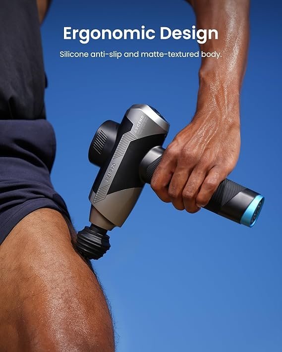 renpho ascend professional massage gun, mothers day gifts, fsa eligible hsa, adjustable 6 12mm amplitude for customized intensity, deep tissue percussion massager with 5 speeds, 5 attachments renpho ascend professional massage gun, mothers day gifts, fsa eligible hsa, adjustable 6 12mm amplitude for customized intensity, deep tissue percussion massager with 5 speeds, 5 attachments