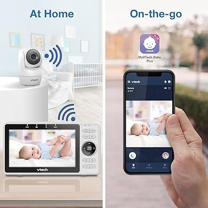vtech vm901 smart wifi baby monitor with 1080p fhd camera and 5″ hd ips display, free app, remote pan tilt zoom, night vision, motion detection alerts vtech vm901 smart wifi baby monitor with 1080p fhd camera and 5″ hd ips display, free app, remote pan tilt zoom, night vision, motion detection alerts