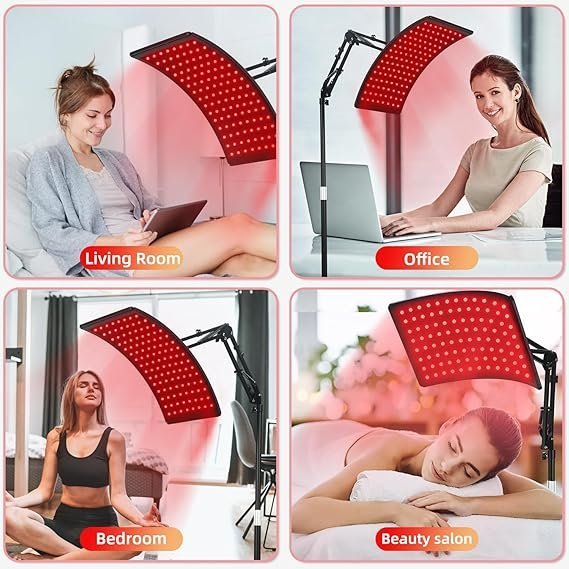 red light therapy for face and body, red infrared light therapy lamp with stand led 660nm red light therapy& 850nm infrared light device for body red light therapy for face and body, red infrared light therapy lamp with stand led 660nm red light therapy& 850nm infrared light device for body