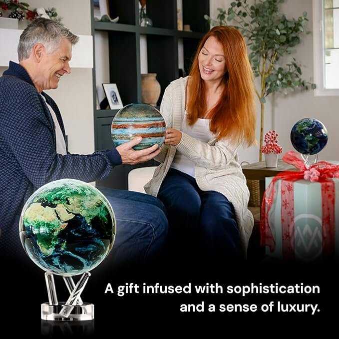 mova globe – earth with clouds classic (4.5″) | self rotating globe powered by light | silent motion, no batteries or wires | unique desk decor or gift for space lovers mova globe – earth with clouds classic (4.5″) | self rotating globe powered by light | silent motion, no batteries or wires | unique desk decor or gift for space lovers