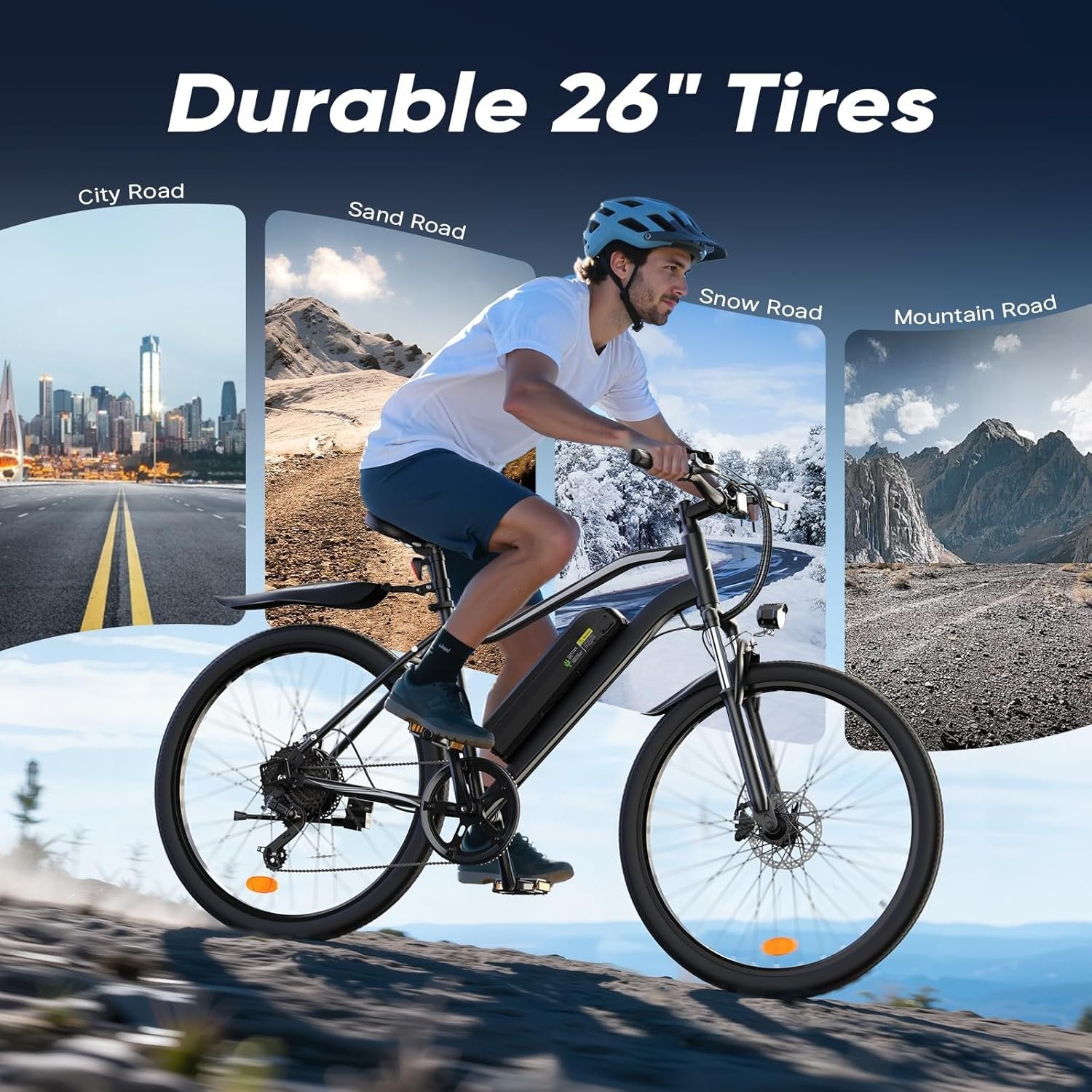 electric bike for adults, 750–1000w, 60 mile range, 20mph, 20″/26″ tires, mountain & commuting electric bike for adults, 750–1000w, 60 mile range, 20mph, 20″/26″ tires, mountain & commuting