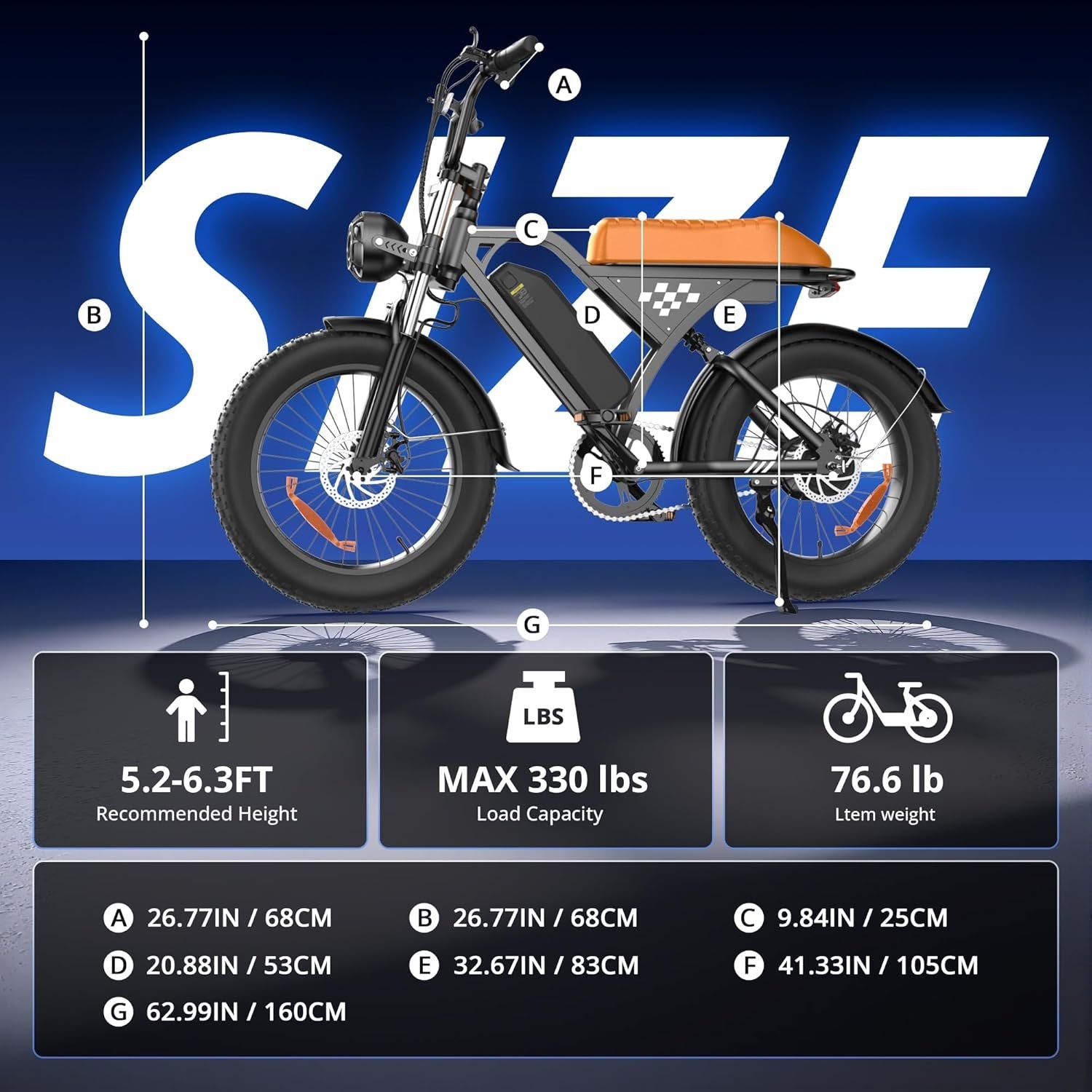 electric bike for adults, 750–1000w, 60 mile range, 20mph, 20″/26″ tires, mountain & commuting electric bike for adults, 750–1000w, 60 mile range, 20mph, 20″/26″ tires, mountain & commuting