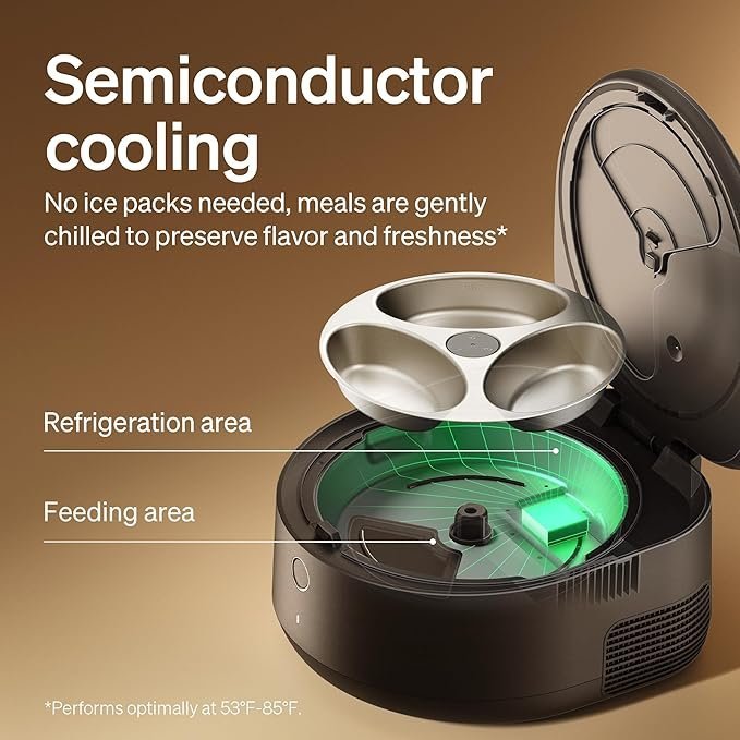petlibro automatic cat feeder wet food with 2024 v1 version stainless steel bowl, refrigerated 3 fresh meals for 3 days, app controlled pet food dispenser, easy to clean petlibro automatic cat feeder wet food with 2024 v1 version stainless steel bowl, refrigerated 3 fresh meals for 3 days, app controlled pet food dispenser, easy to clean