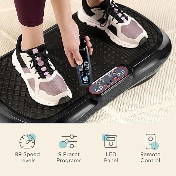 lifepro waver vibration plate exercise machine for lymphatic drainage, muscle activation, full body workout vibrating platform with loop bands, fitness equipment for strength toning & fat loss lifepro waver vibration plate exercise machine for lymphatic drainage, muscle activation, full body workout vibrating platform with loop bands, fitness equipment for strength toning & fat loss