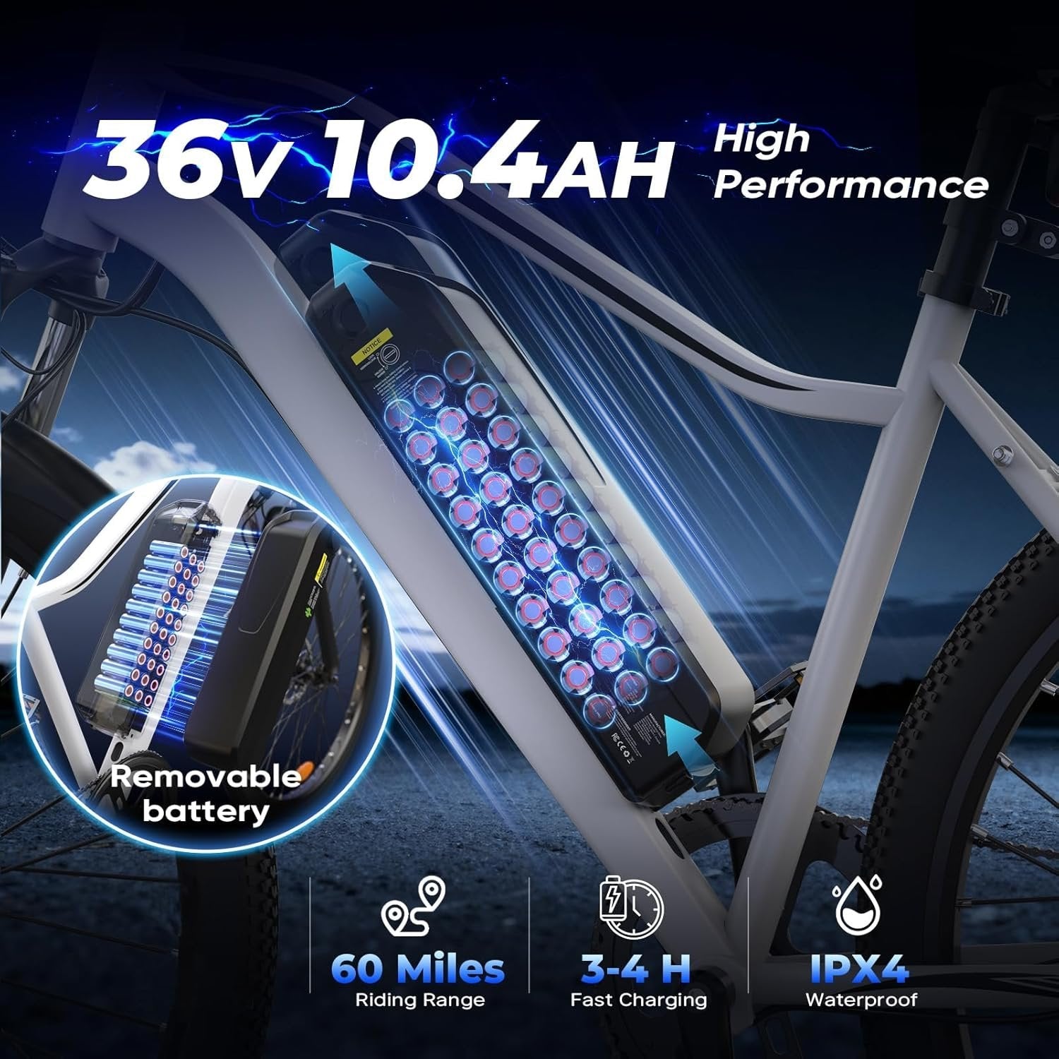 electric bike for adults, 750–1000w, 60 mile range, 20mph, 20″/26″ tires, mountain & commuting electric bike for adults, 750–1000w, 60 mile range, 20mph, 20″/26″ tires, mountain & commuting