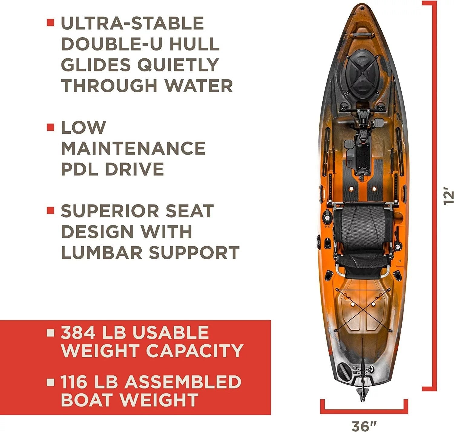 old town sportsman pdl 106 pedal sit on top kayak – ember old town sportsman pdl 106 pedal sit on top kayak – ember