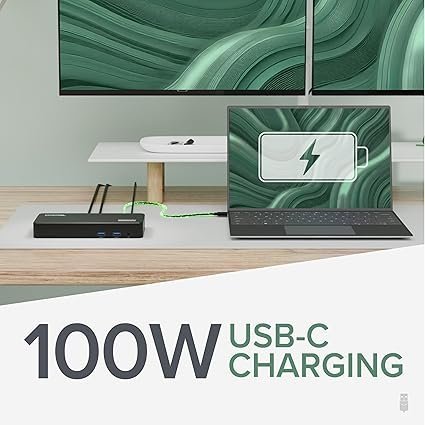 plugable usb c triple display docking station | 100w pd, 3x hdmi (1x 4k 30hz, 2x 1080p 60hz), 6x usb 5gbps ports | windows, macos, chromeos compatible – enhance productivity with multi monitor support plugable usb c triple display docking station | 100w pd, 3x hdmi (1x 4k 30hz, 2x 1080p 60hz), 6x usb 5gbps ports | windows, macos, chromeos compatible – enhance productivity with multi monitor support