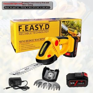 electric hedge shears dual purpose rechargeable pruning shear mower