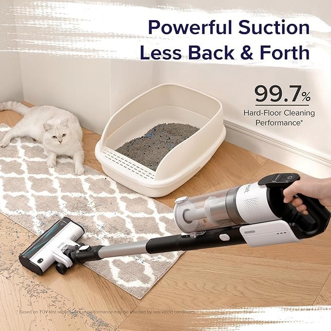 levoit cordless vacuum cleaner, stick vac with tangle resistant design, up to 50 minutes, powerful suction, rechargeable, lightweight, and versatile for carpet, hard floor, pet hair, lvac 200 levoit cordless vacuum cleaner, stick vac with tangle resistant design, up to 50 minutes, powerful suction, rechargeable, lightweight, and versatile for carpet, hard floor, pet hair, lvac 200