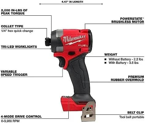 milwaukee m18 fuel 18v lithium ion brushless cordless combo kit with two 5.0 ah batteries, 1 charger, 2 tool bags (7 tool) milwaukee m18 fuel 18v lithium ion brushless cordless combo kit with two 5.0 ah batteries, 1 charger, 2 tool bags (7 tool)