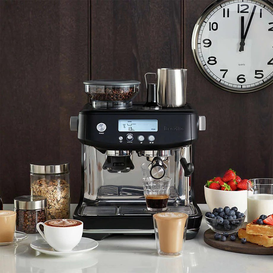 the breville barista pro espresso machine black truffle the breville barista pro espresso machine black truffle