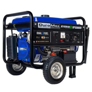 duromax xp5500eh 5,500 watt portable dual fuel gas propane powered generator