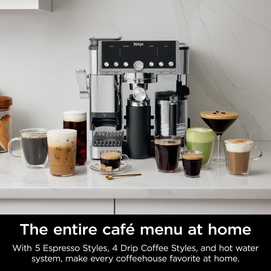 ninja luxe™ café pro 4 in 1 espresso drip coffee & cold brew maker with hot water dispenser ninja luxe™ café pro 4 in 1 espresso drip coffee & cold brew maker with hot water dispenser