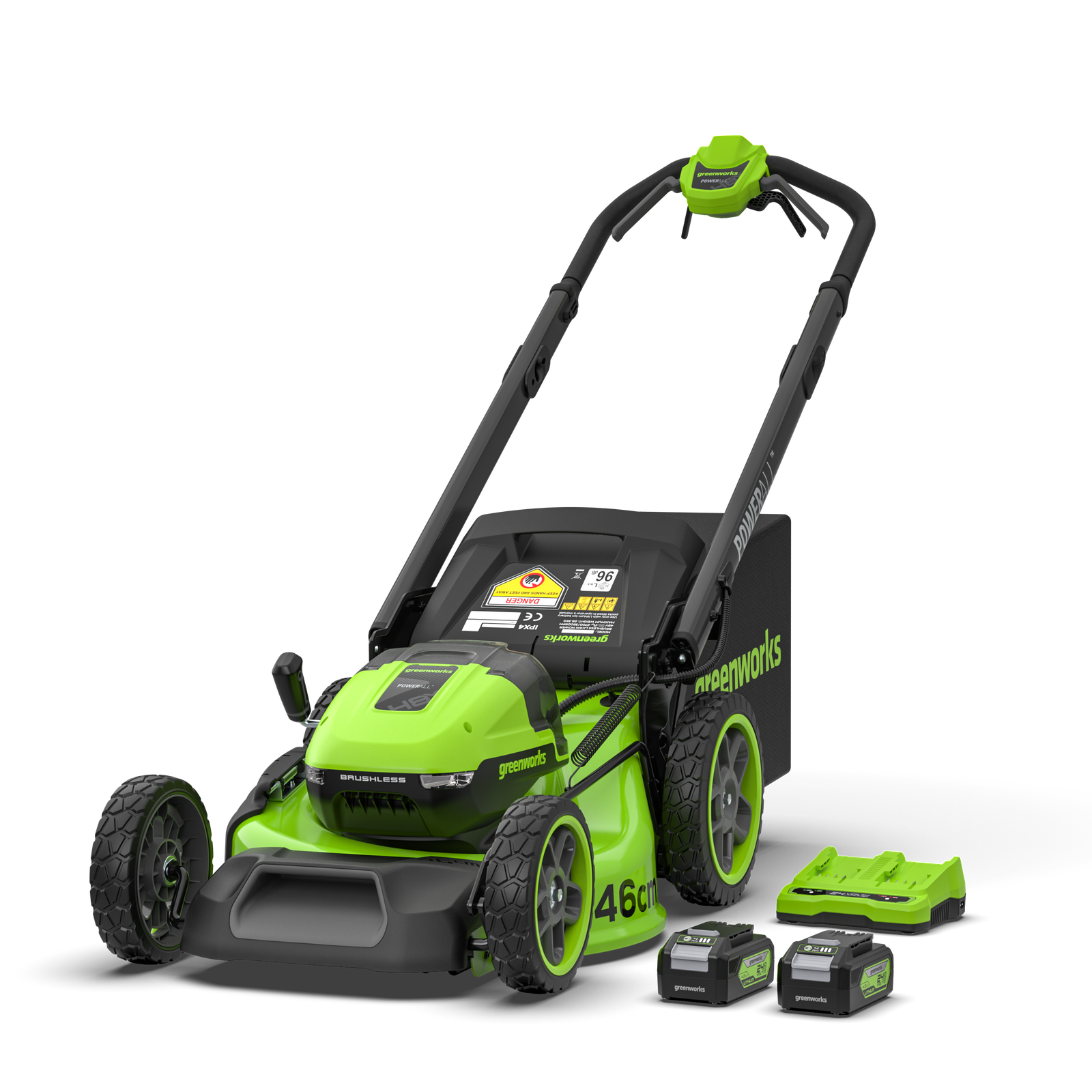 powerall 48v (24v x 2) lawn mower 46cm self propelled gen. ii – 2x 4ah battery powerall 48v (24v x 2) lawn mower 46cm self propelled gen. ii – 2x 4ah battery