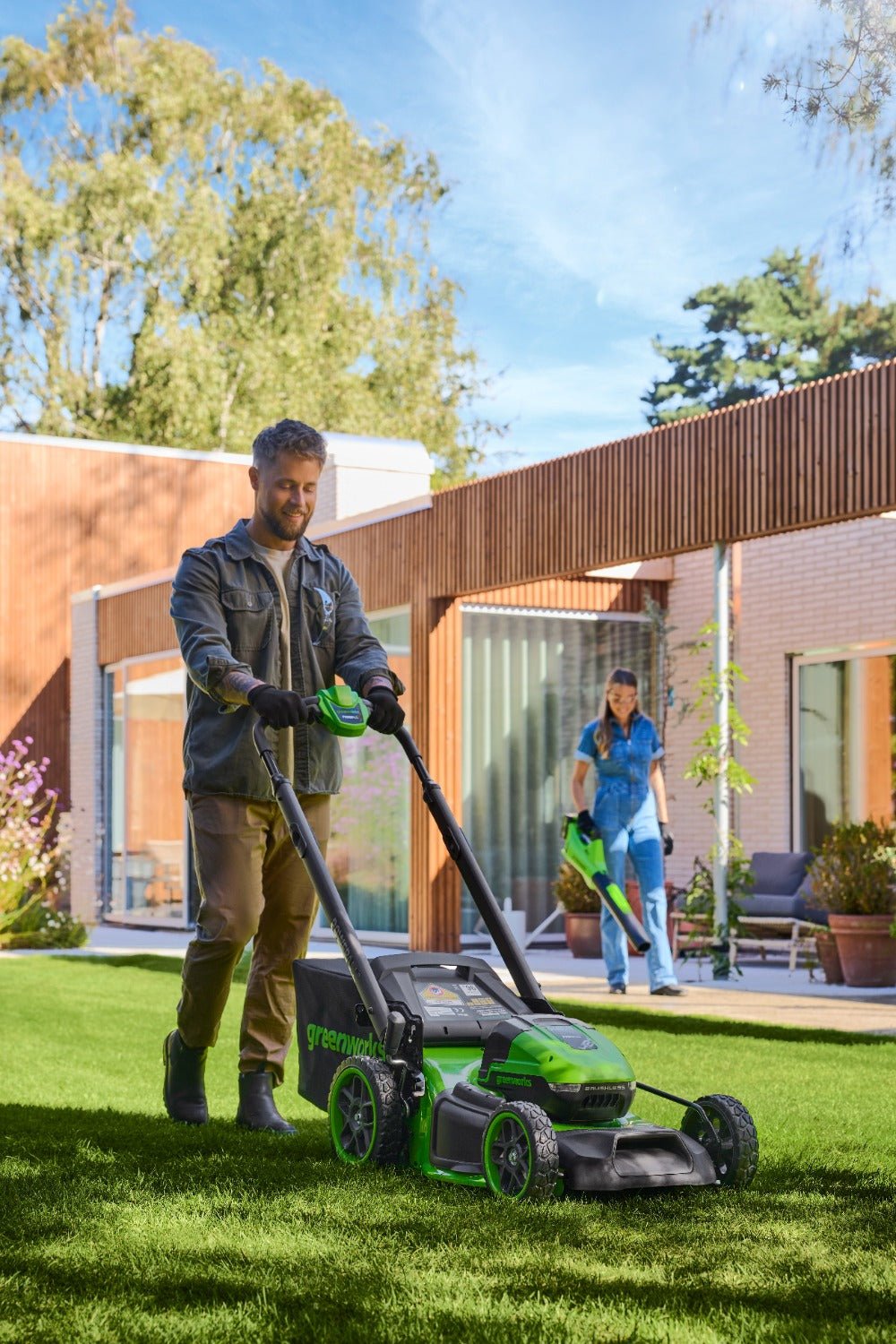 powerall 48v (24v x 2) lawn mower 46cm self propelled gen. ii – 2x 4ah battery powerall 48v (24v x 2) lawn mower 46cm self propelled gen. ii – 2x 4ah battery