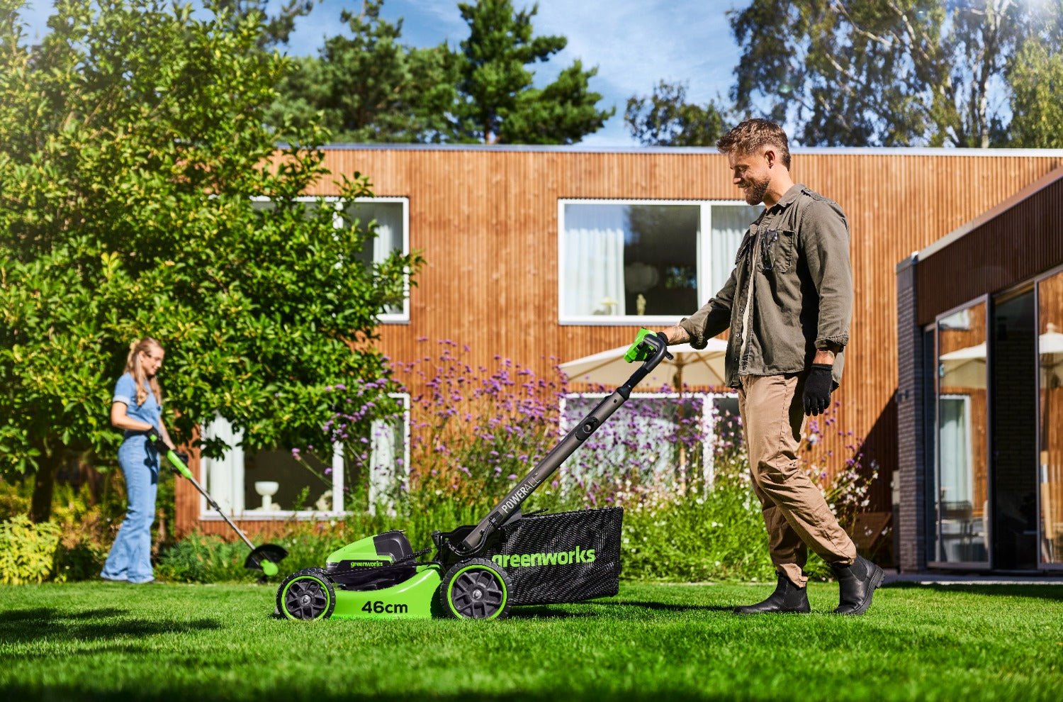 powerall 48v (24v x 2) lawn mower 46cm self propelled gen. ii – 2x 4ah battery powerall 48v (24v x 2) lawn mower 46cm self propelled gen. ii – 2x 4ah battery
