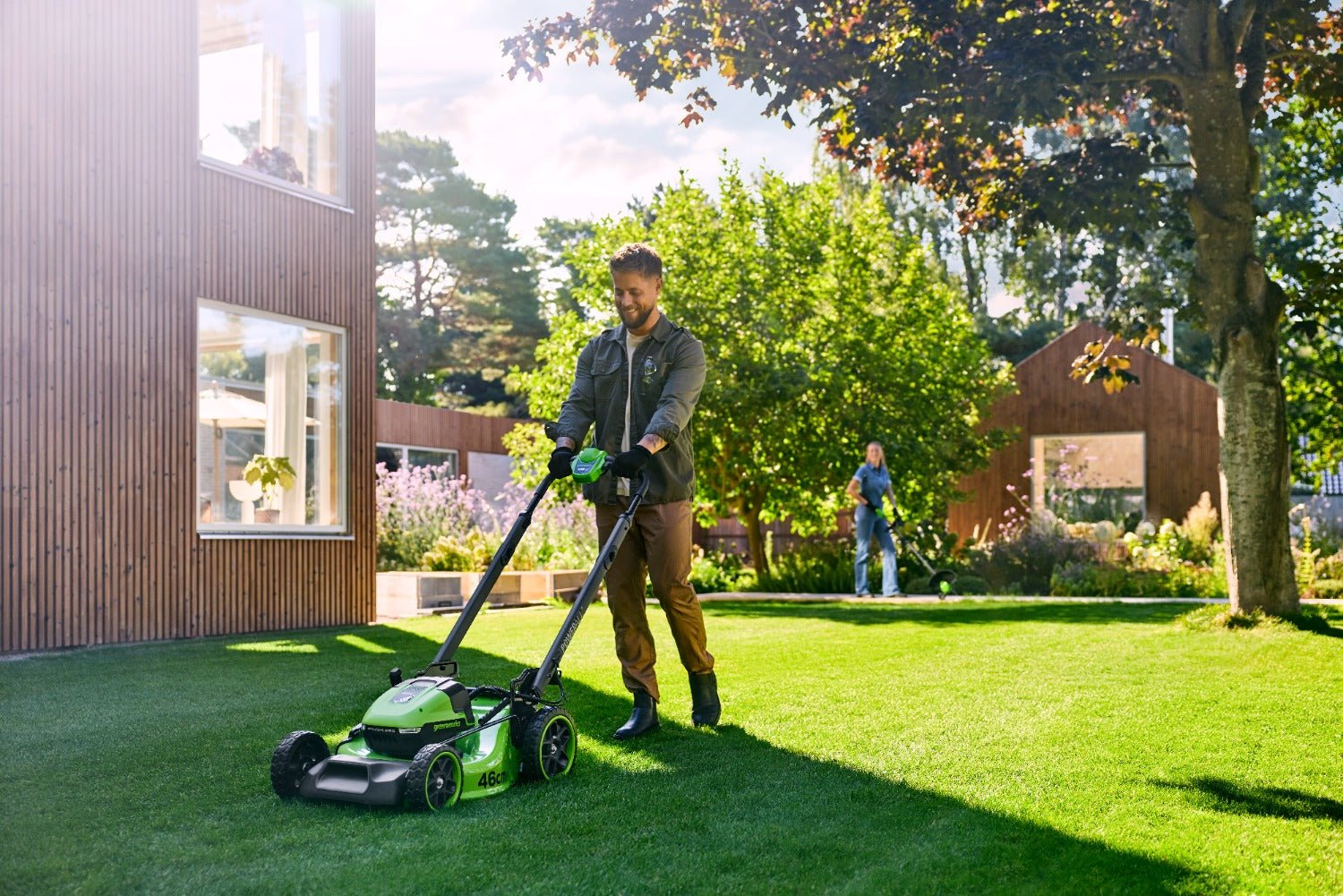 powerall 48v (24v x 2) lawn mower 46cm self propelled gen. ii – 2x 4ah battery powerall 48v (24v x 2) lawn mower 46cm self propelled gen. ii – 2x 4ah battery