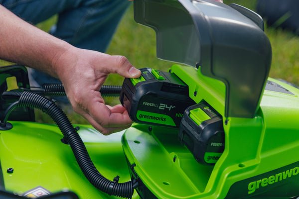 powerall 48v (24v x 2) lawn mower 46cm self propelled gen. ii – 2x 4ah battery powerall 48v (24v x 2) lawn mower 46cm self propelled gen. ii – 2x 4ah battery