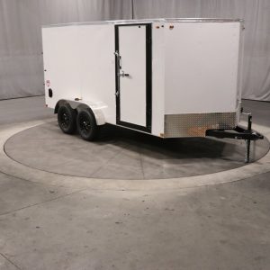 7×14 enclosed cargo trailer – heavy duty utility hauler for equipment & transport