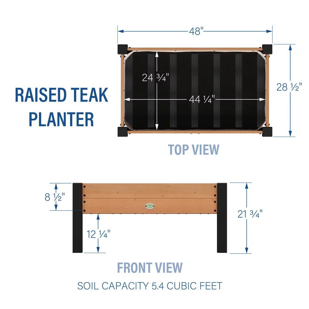 raised planter 100% authentic teak wood raised planter 100% authentic teak wood