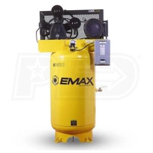 emax 7.5 hp 2 stage 80 gallons vertical air compressors