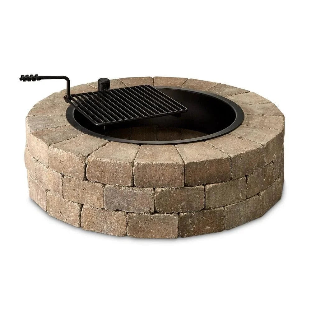 necessories wood burning fire pit kit 48″ w/ cooking grate, concretes in santa fes necessories wood burning fire pit kit 48″ w/ cooking grate, concretes in santa fes
