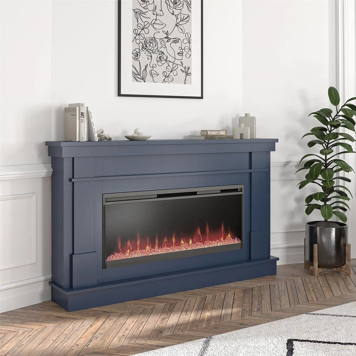 novogratz waverly wide mantel electric fireplaces. novogratz waverly wide mantel electric fireplaces.
