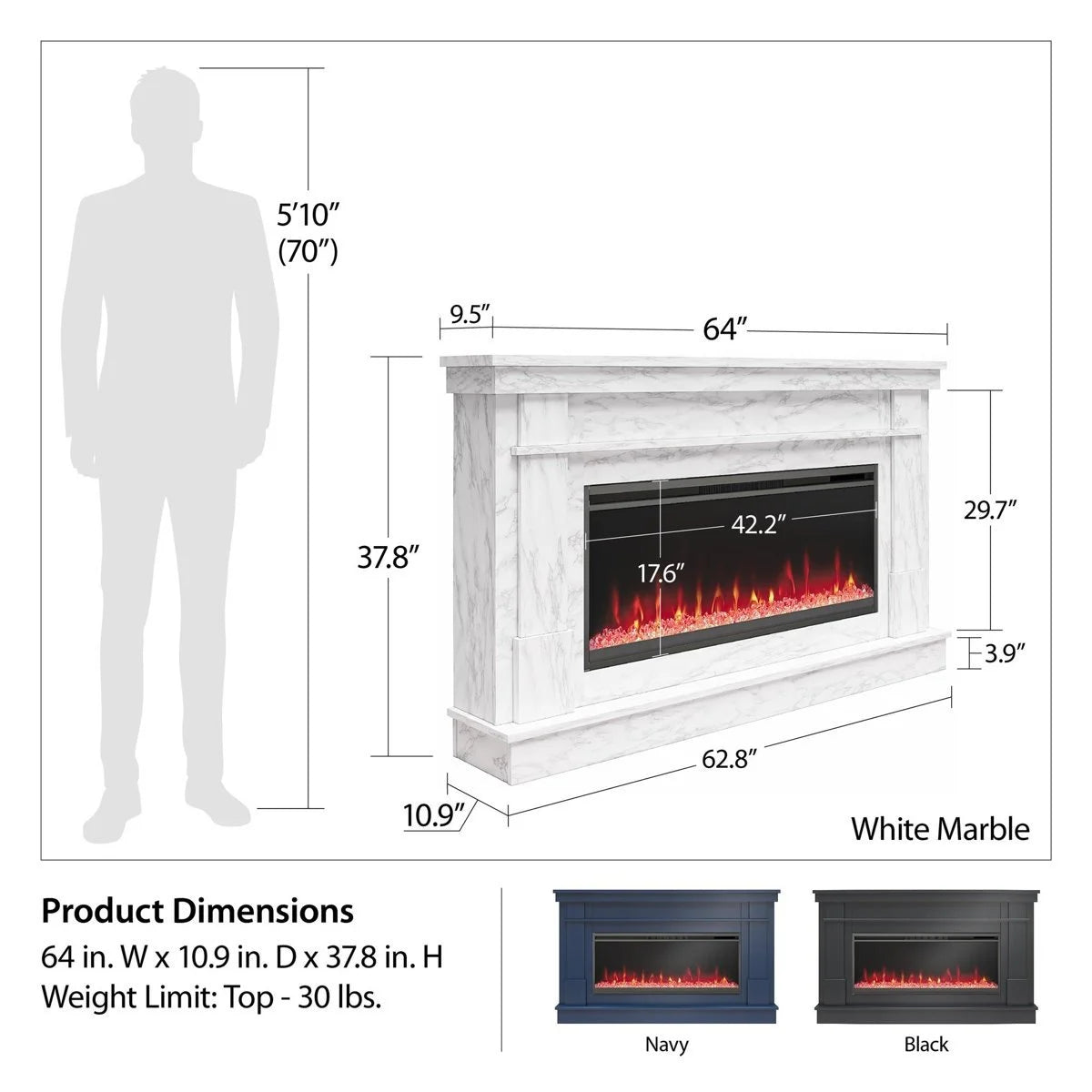 novogratz waverly wide mantel electric fireplaces. novogratz waverly wide mantel electric fireplaces.