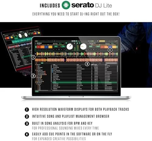 numark mixtrack platinum fx serato dj controllers with jog wheel displays, 4 decks, mixers, effects paddles and (audio interface) numark mixtrack platinum fx serato dj controllers with jog wheel displays, 4 decks, mixers, effects paddles and (audio interface)