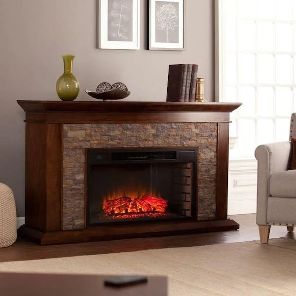 unbranded null ithaca 60 in. w simulated stone electrics fireplaces unbranded null ithaca 60 in. w simulated stone electrics fireplaces