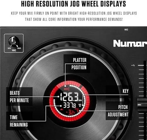 numark mixtrack platinum fx serato dj controllers with jog wheel displays, 4 decks, mixers, effects paddles and (audio interface) numark mixtrack platinum fx serato dj controllers with jog wheel displays, 4 decks, mixers, effects paddles and (audio interface)