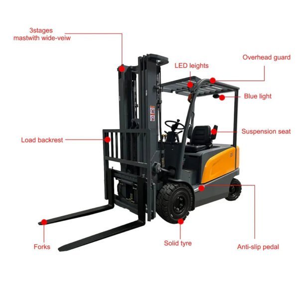 electric forklift | lead acid battery | 6600 lbs. capacity | lift height 197” | apollolift a 4014 electric forklift | lead acid battery | 6600 lbs. capacity | lift height 197” | apollolift a 4014