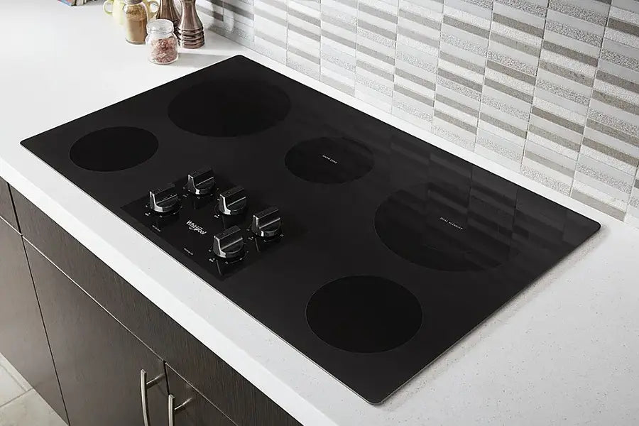 whirlpool 36 inch electric ceramic glass cooktops wce55us6hb whirlpool 36 inch electric ceramic glass cooktops wce55us6hb