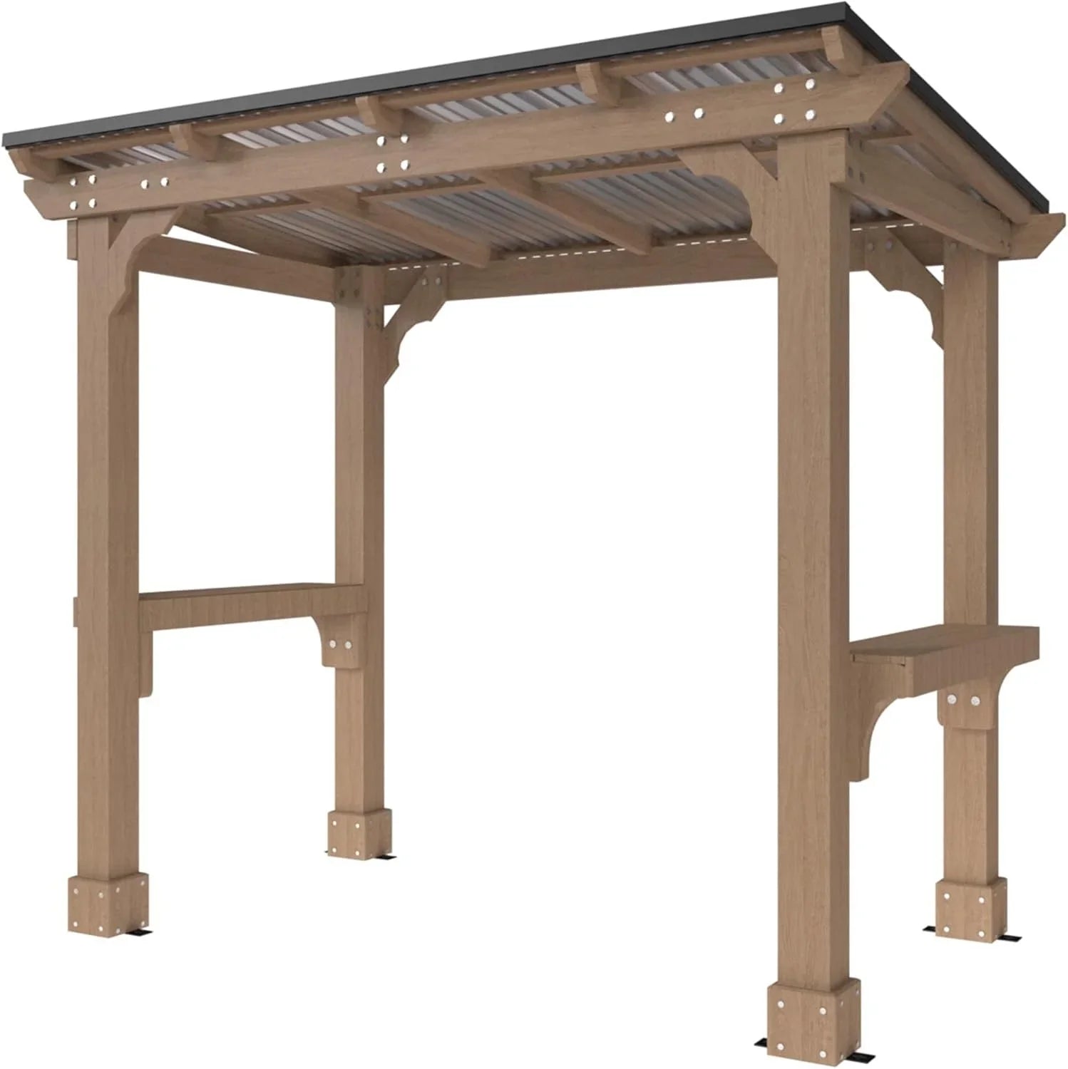 veikous d wooden grills gazebo outdoor with steel roof veikous d wooden grills gazebo outdoor with steel roof