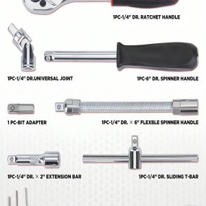 part driven socket claw ratchet wrench tool set, with drill socket set metric