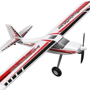 volantexrc remote control airplane trainstar ascent electric rc trainer aircraft, 1400 mm wingspan & plastic unibody fuselage, pnp versions