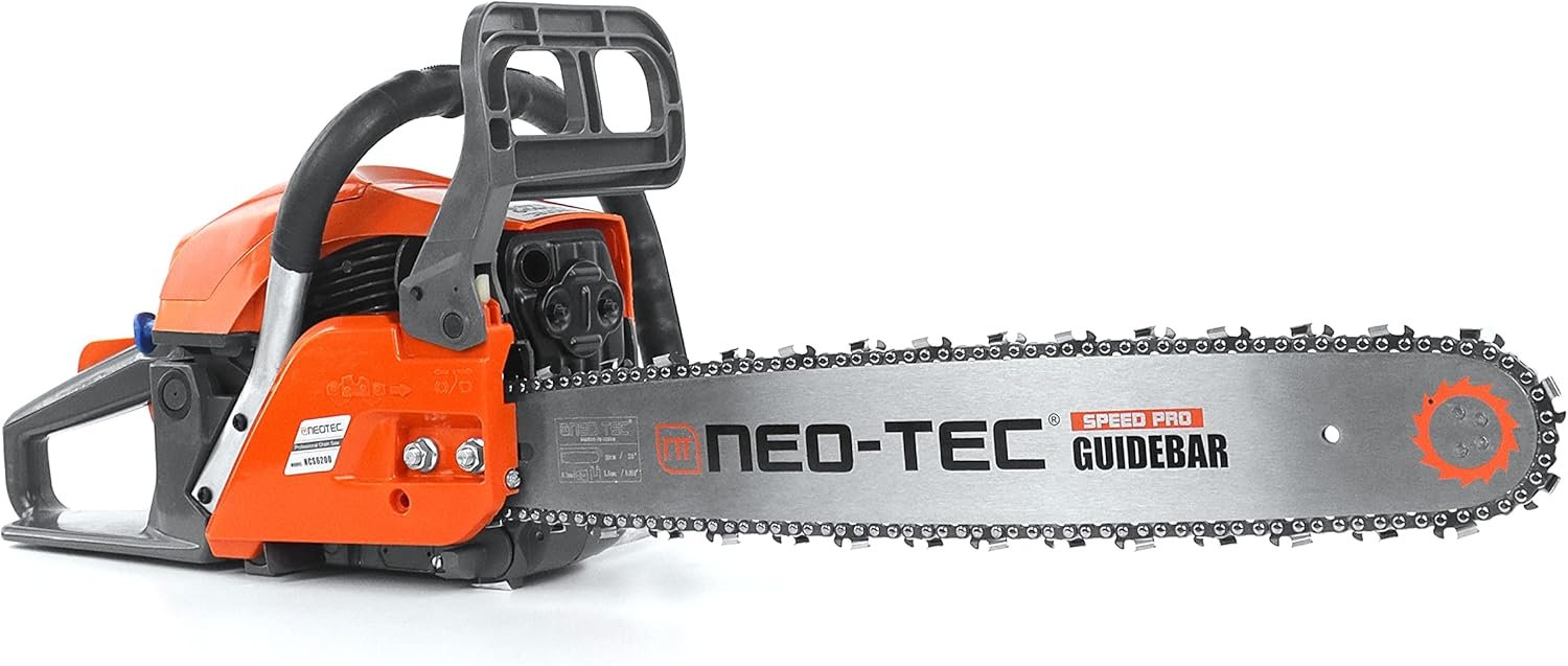 neo tec 20 inch 62cc gas powered chainsaw 2 cycle petrol 3.5hp handheld reliable motosierra de gasolina for tree pruning, wood cutting, firewood preparation & yard maintenance neo tec 20 inch 62cc gas powered chainsaw 2 cycle petrol 3.5hp handheld reliable motosierra de gasolina for tree pruning, wood cutting, firewood preparation & yard maintenance