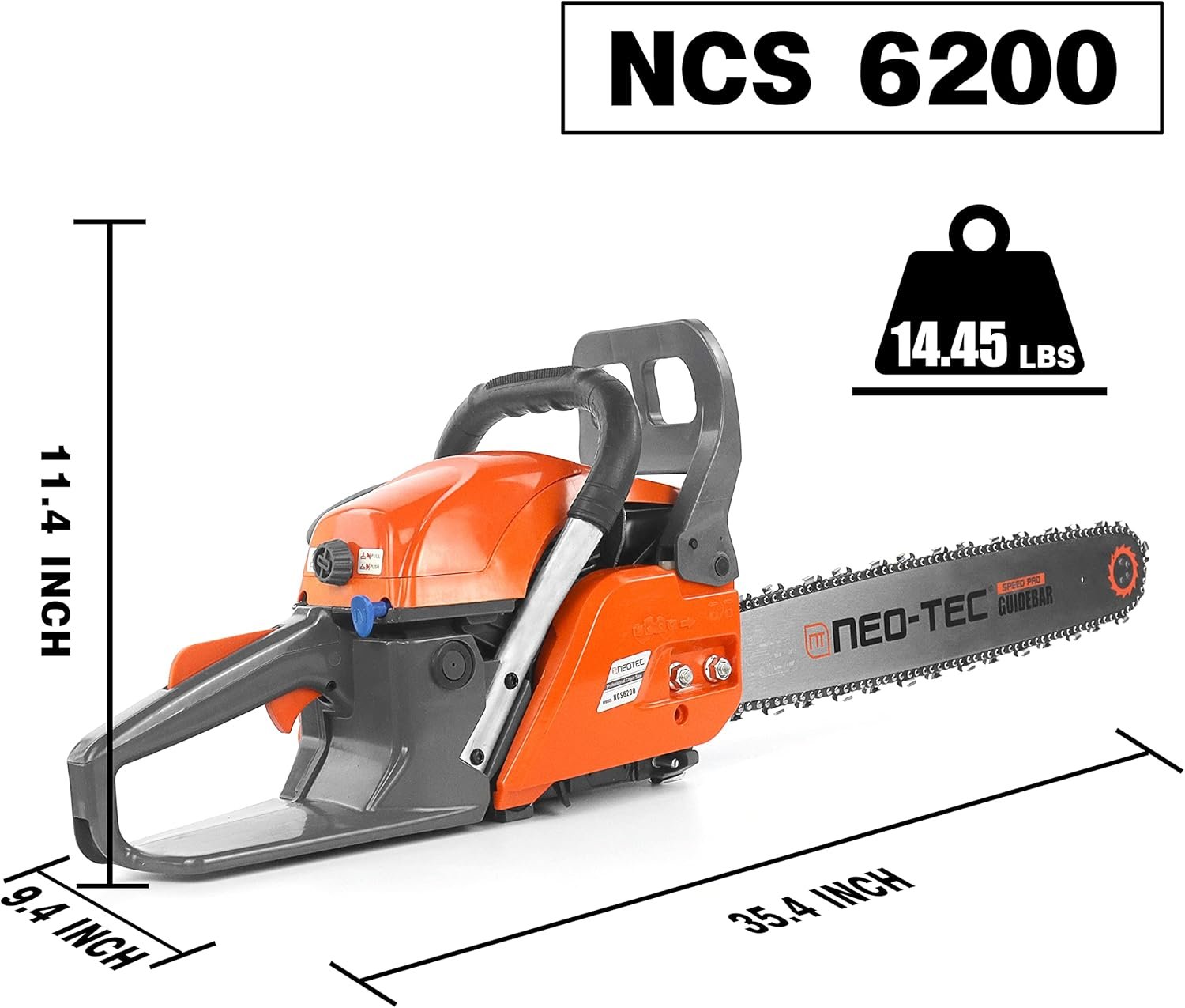 neo tec 20 inch 62cc gas powered chainsaw 2 cycle petrol 3.5hp handheld reliable motosierra de gasolina for tree pruning, wood cutting, firewood preparation & yard maintenance neo tec 20 inch 62cc gas powered chainsaw 2 cycle petrol 3.5hp handheld reliable motosierra de gasolina for tree pruning, wood cutting, firewood preparation & yard maintenance