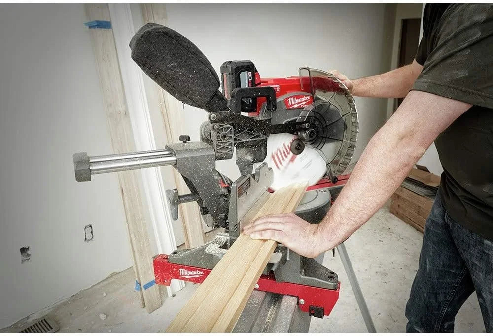 milwaukee 18v lithium ion brushless cordless 12 in. dual bevel sliding compound milwaukee 18v lithium ion brushless cordless 12 in. dual bevel sliding compound