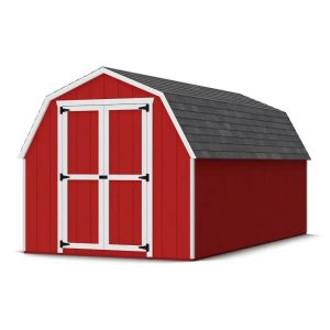 little cottage co. 8 x 16 foot value gambrel barn with 4 foot sidewalls – precut kits