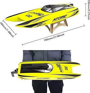olantexrc brushless rc boat atomic 42mph 25.6″ high speed remote control boat ready to run olantexrc brushless rc boat atomic 42mph 25.6″ high speed remote control boat ready to run