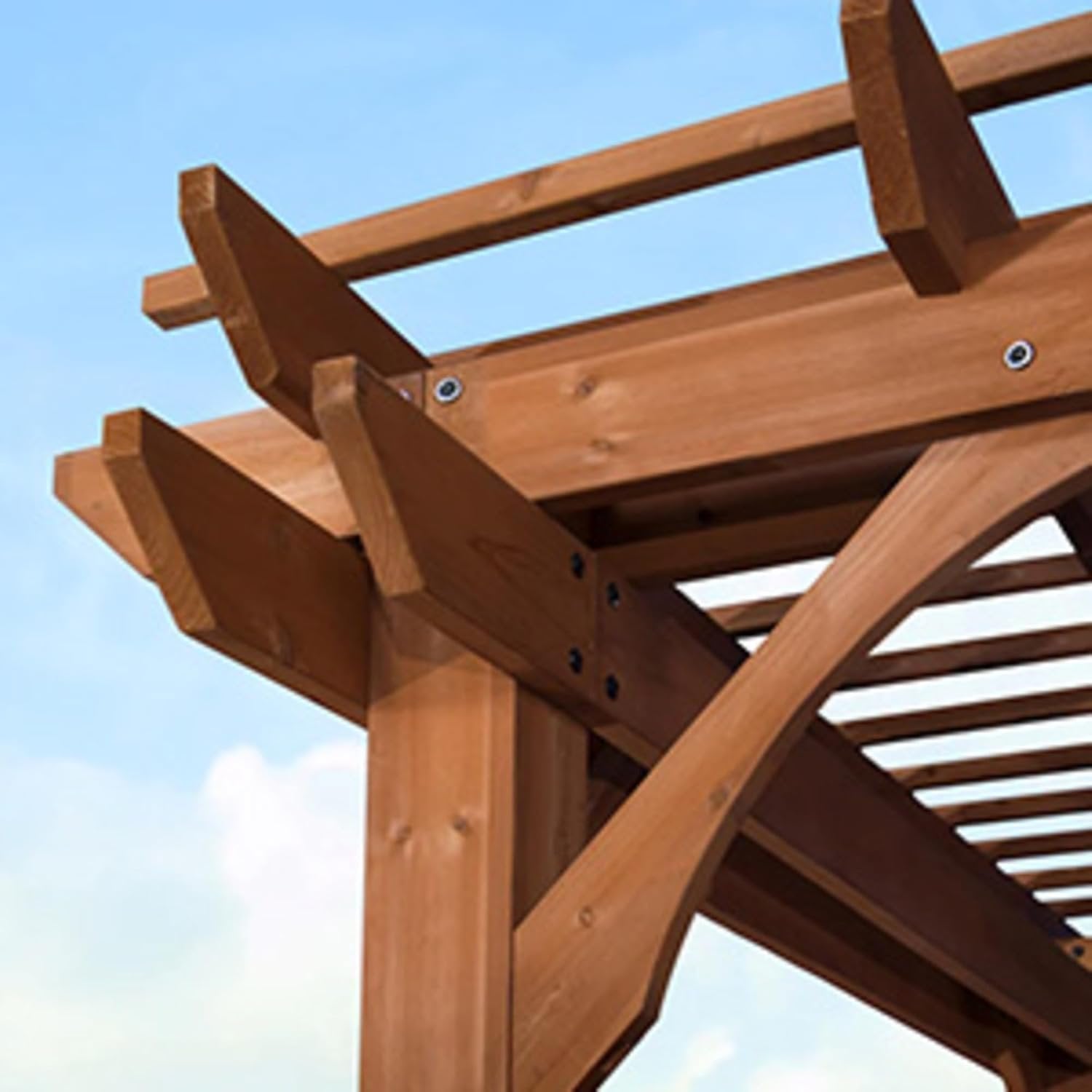 10 ft. x 14 ft. traditional all cedar wood outdoor patio pergola shade structure 10 ft. x 14 ft. traditional all cedar wood outdoor patio pergola shade structure