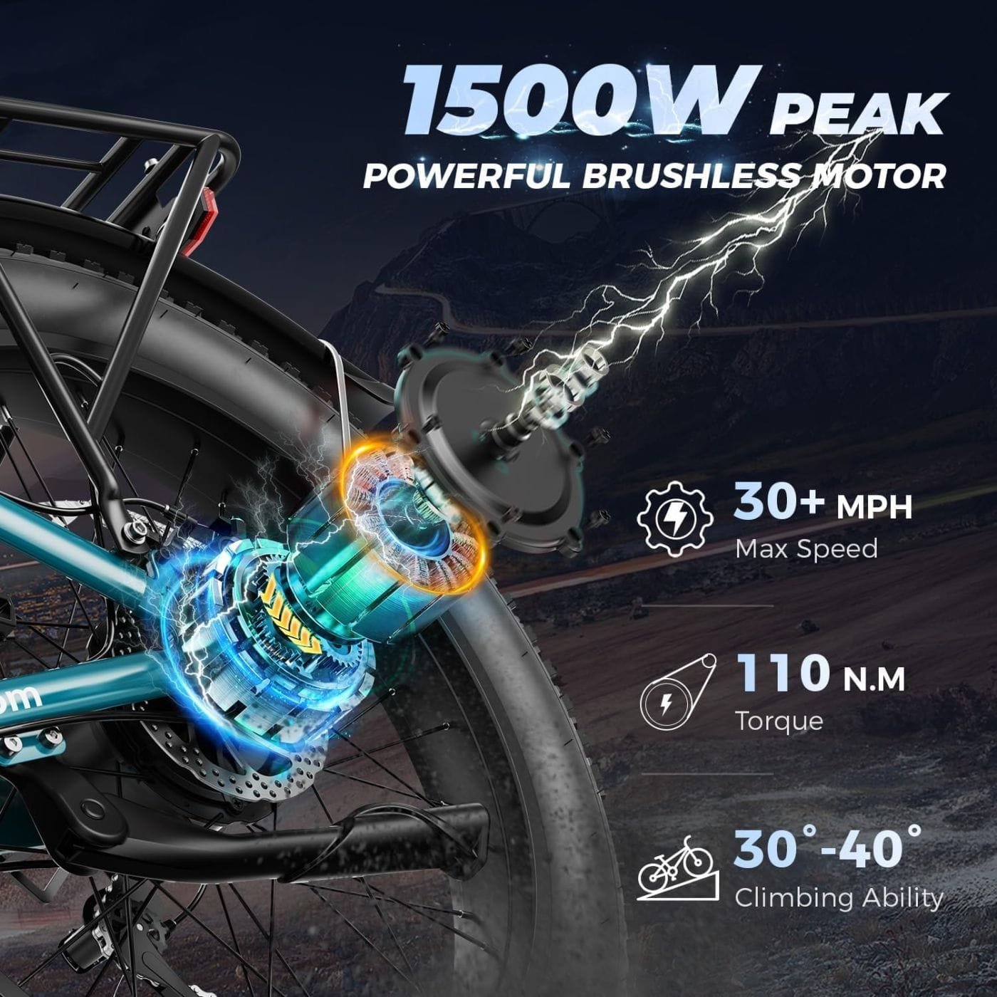 leonx aipas m2 electric mountain bike – 1500w, 30mph, 26″ fat tires leonx aipas m2 electric mountain bike – 1500w, 30mph, 26″ fat tires