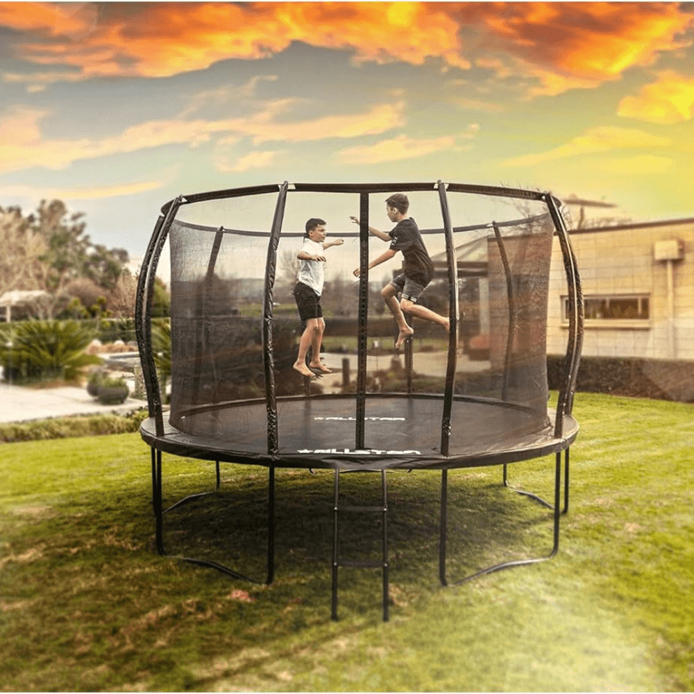 allstar 10 trampoline outdoor backyard play equipment with net & ladder allstar 10 trampoline outdoor backyard play equipment with net & ladder