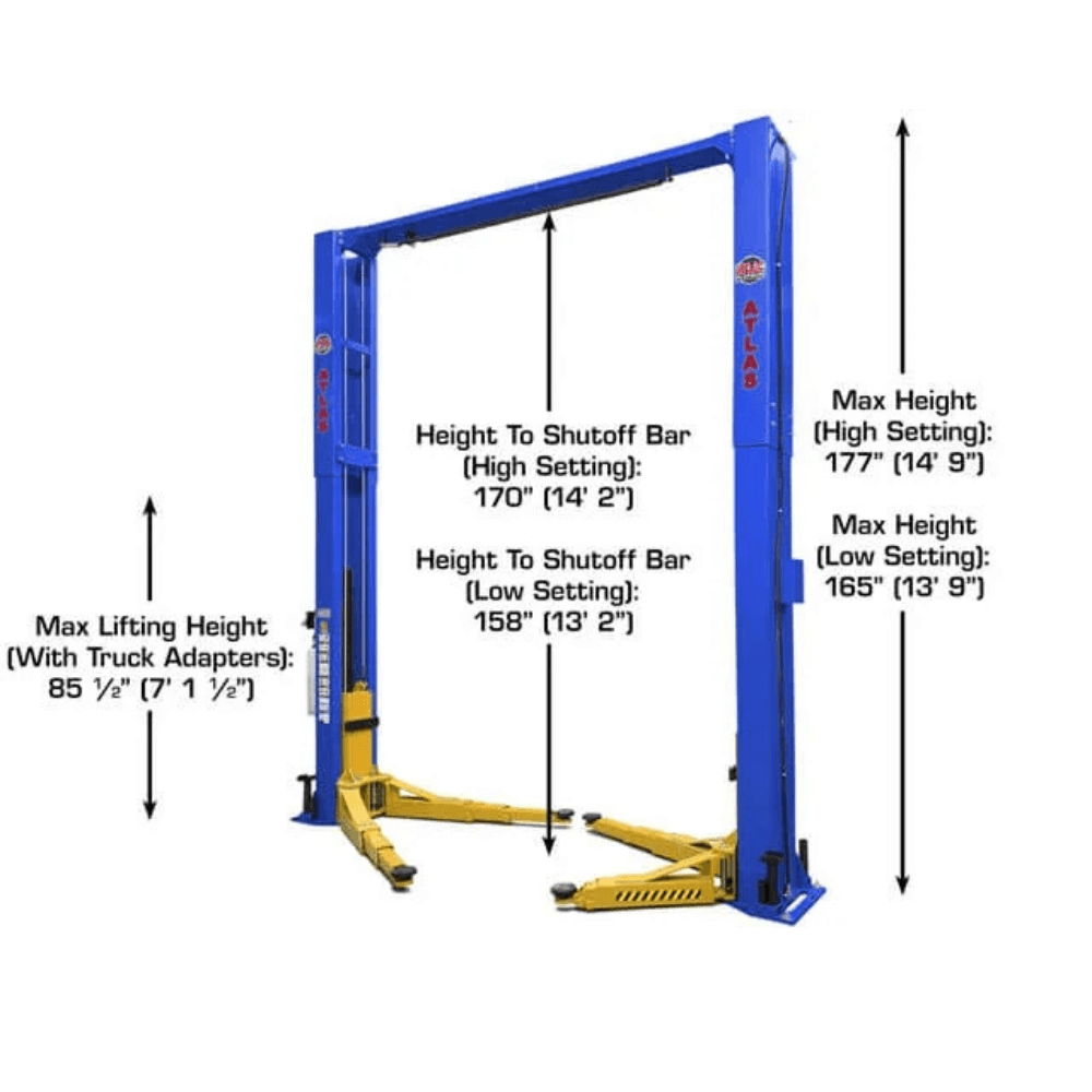 platinum 12000 lb certified 2 post lift – atlas pvl 12 platinum 12000 lb certified 2 post lift – atlas pvl 12