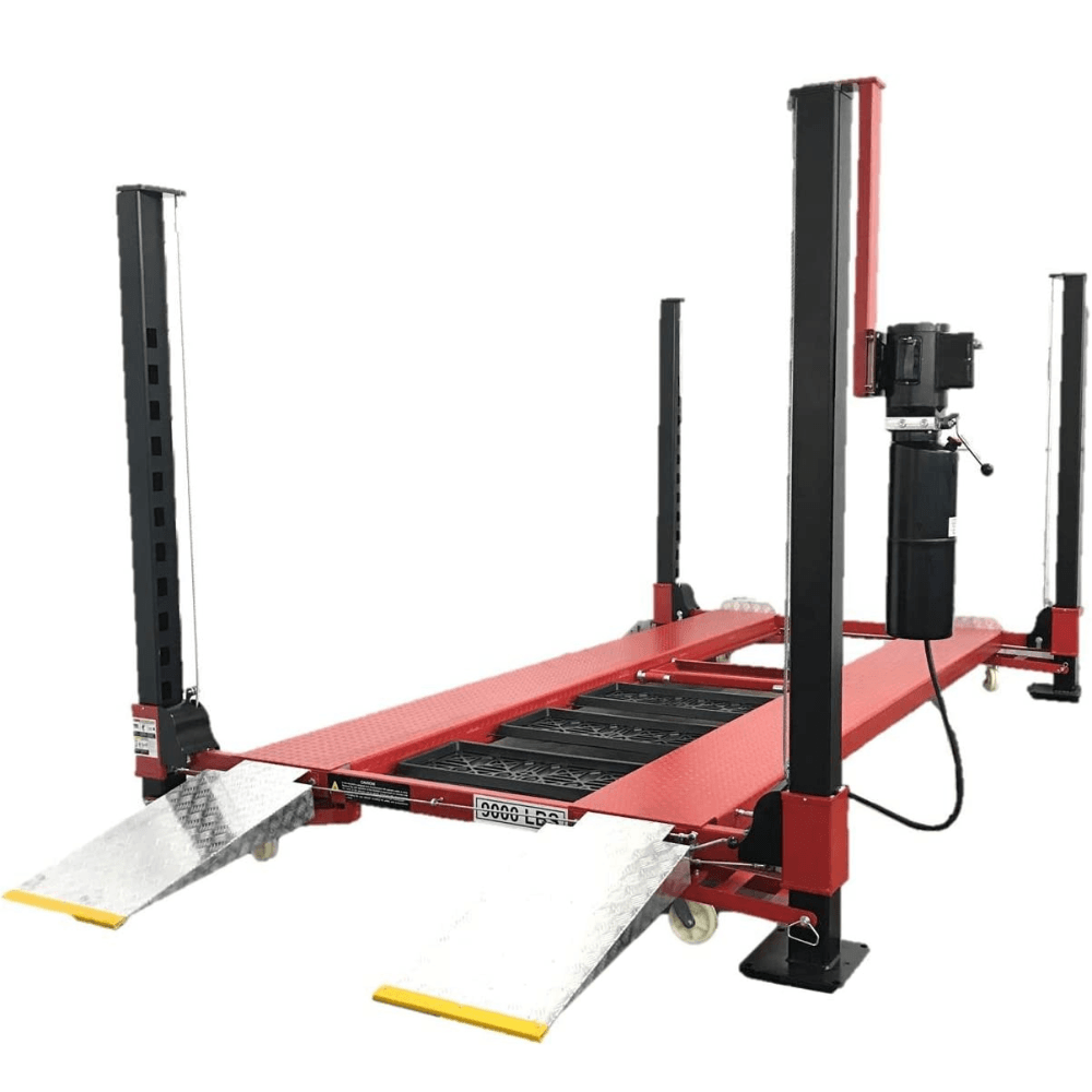 triumph nos9000xlt – extra long & extra tall 9,000 lbs capacity portable four post storage car lift – 110v triumph nos9000xlt – extra long & extra tall 9,000 lbs capacity portable four post storage car lift – 110v