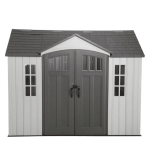 lifetime 10′ x 8′ outdoor storage shed, gray