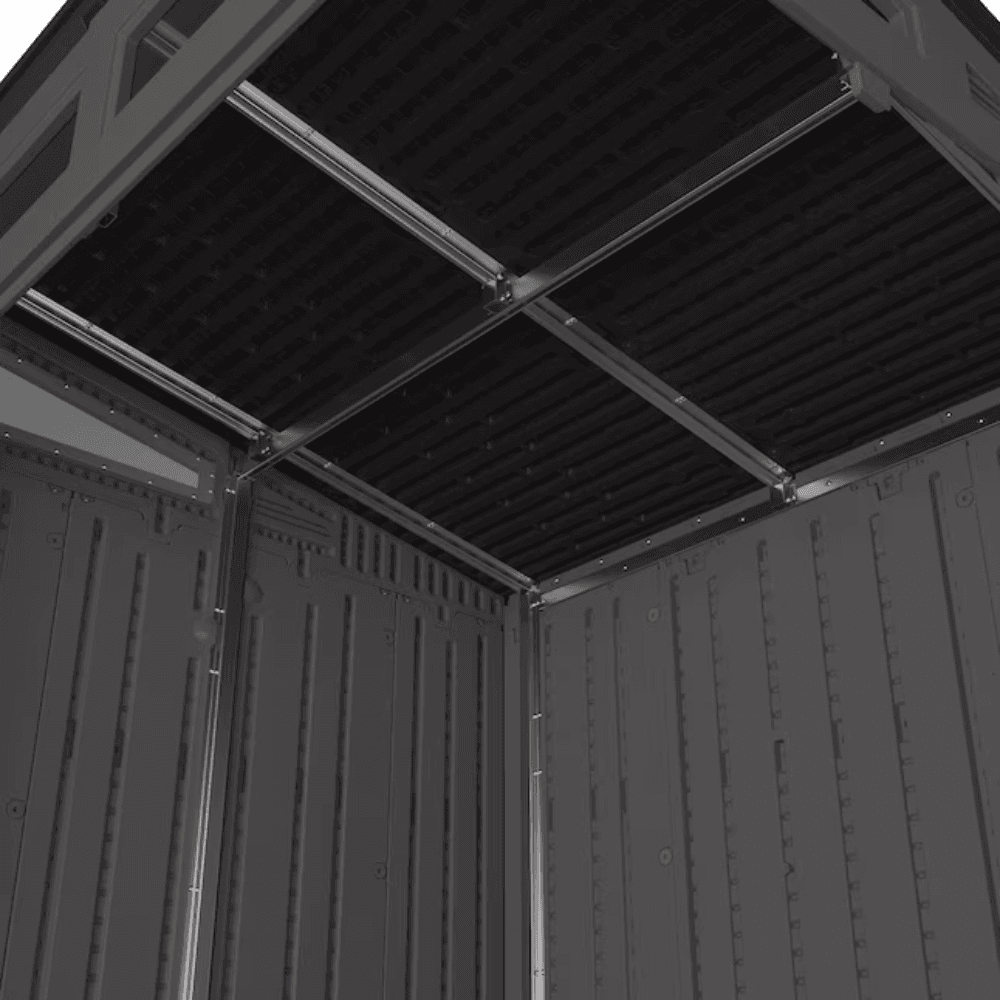 suncast 6 feet x 4 feet modernist lean to resin storage shed (floor included) in gray | bms6583t suncast 6 feet x 4 feet modernist lean to resin storage shed (floor included) in gray | bms6583t